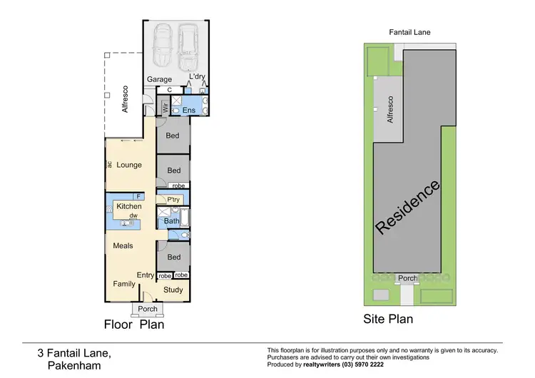 Floorplan of Homely house listing, 3 Fantail Lane, Pakenham VIC 3810