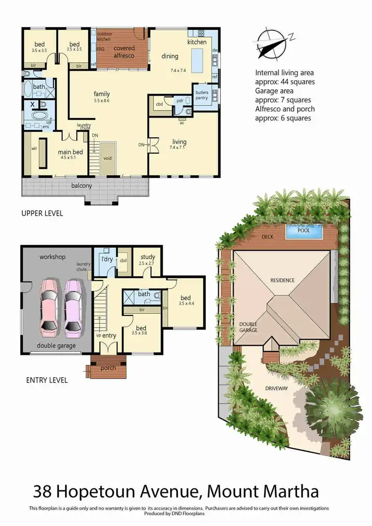 Floorplan of Homely house listing, 38 Hopetoun Avenue, Mount Martha VIC 3934
