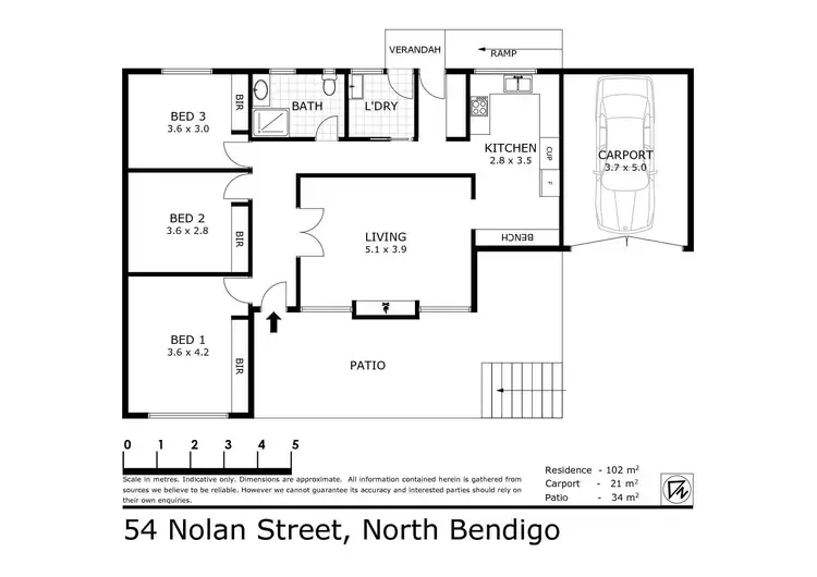 Floorplan of Homely house listing, 54 Nolan Street, North Bendigo VIC 3550