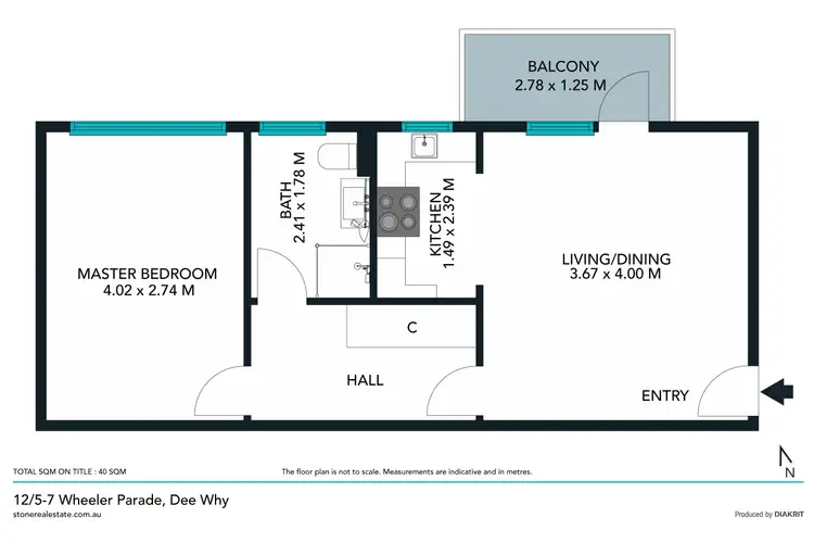 Floorplan of Homely unit listing, 12/5-9 Wheeler Parade, Dee Why NSW 2099
