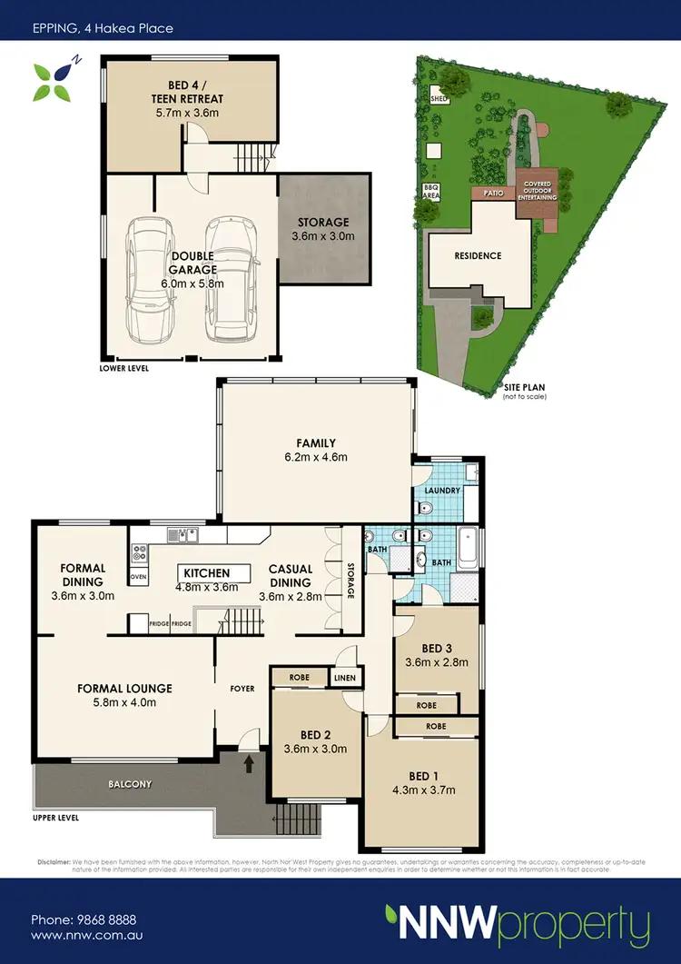 Floorplan of Homely house listing, 4 Hakea Place, Epping NSW 2121