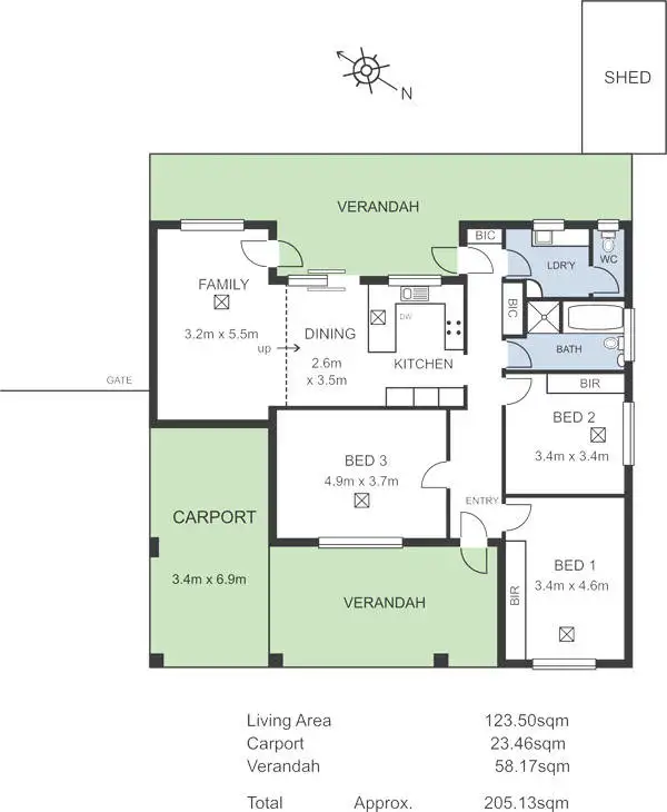 Floorplan of Homely house listing, 10 Curyer Street, Klemzig SA 5087