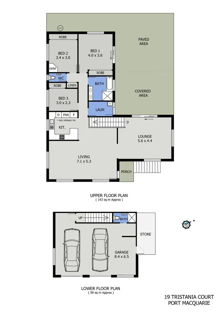 Floorplan of Homely house listing, 19 Tristania Court, Port Macquarie NSW 2444