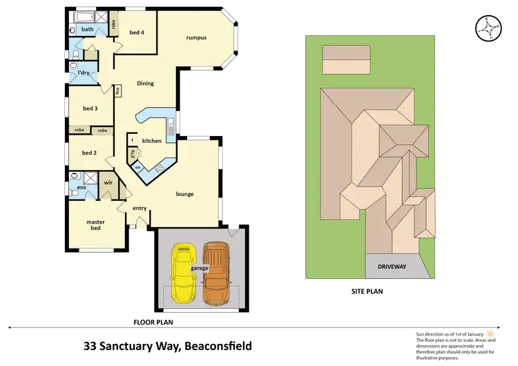 Floorplan of Homely house listing, 33 Sanctuary Way, Beaconsfield VIC 3807