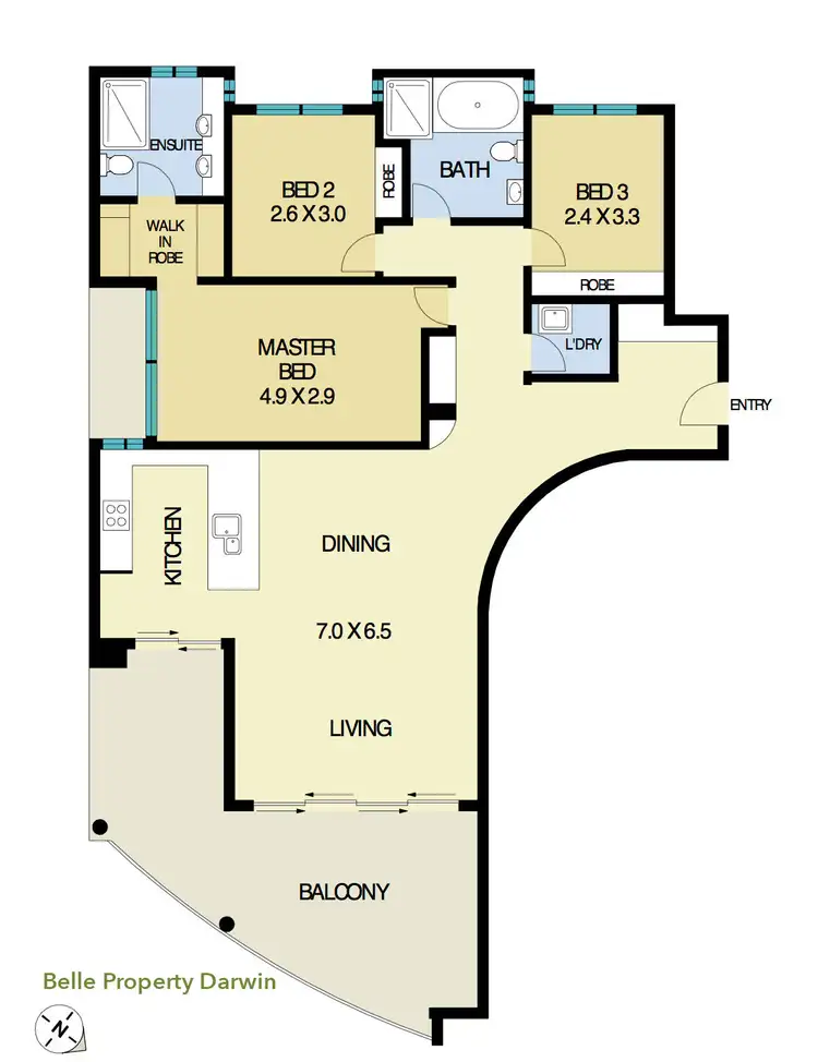 Floorplan of Homely unit listing, 47/15 Esplanade, Darwin City NT 800
