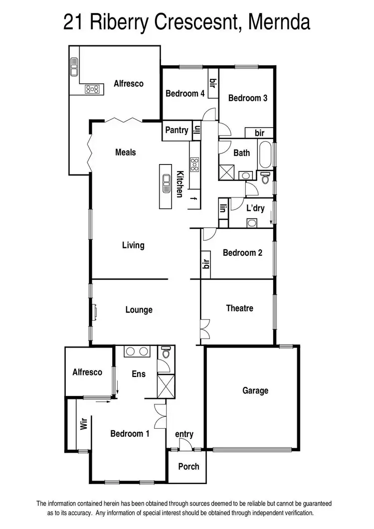 Floorplan of Homely house listing, 21 Riberry Crescent, Mernda VIC 3754
