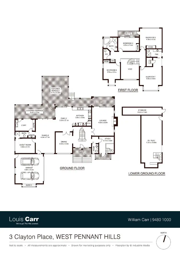 Floorplan of Homely house listing, 3 Clayton Place, West Pennant Hills NSW 2125