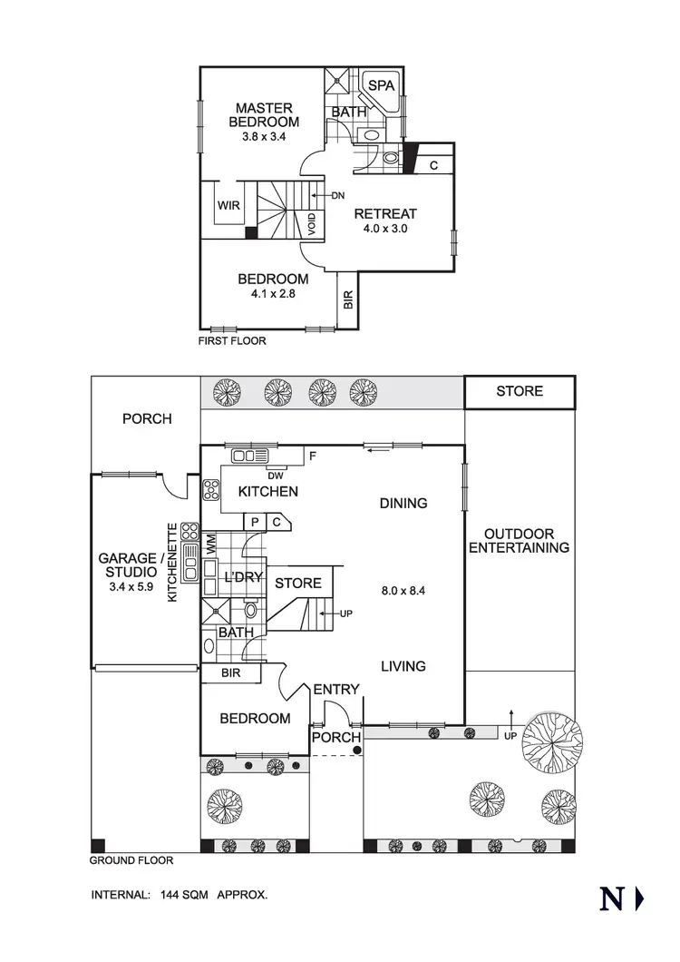 Floorplan of Homely house listing, 43 Vincent Street, Coburg VIC 3058