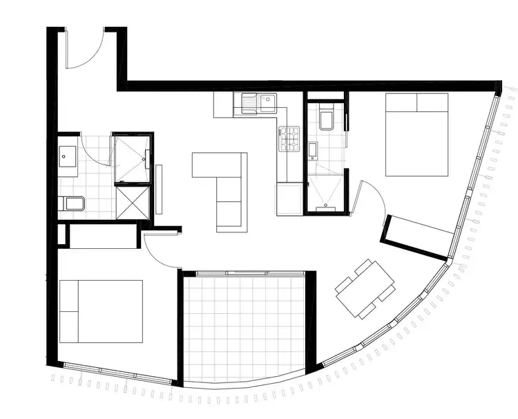 Floorplan of Homely apartment listing, 503/316 Pascoe Vale Road, Essendon VIC 3040