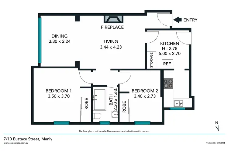 Floorplan of Homely apartment listing, 7/10 Eustace Street, Manly NSW 2095