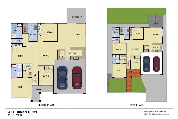 Floorplan of Homely house listing, 41 Curran Drive, Officer VIC 3809