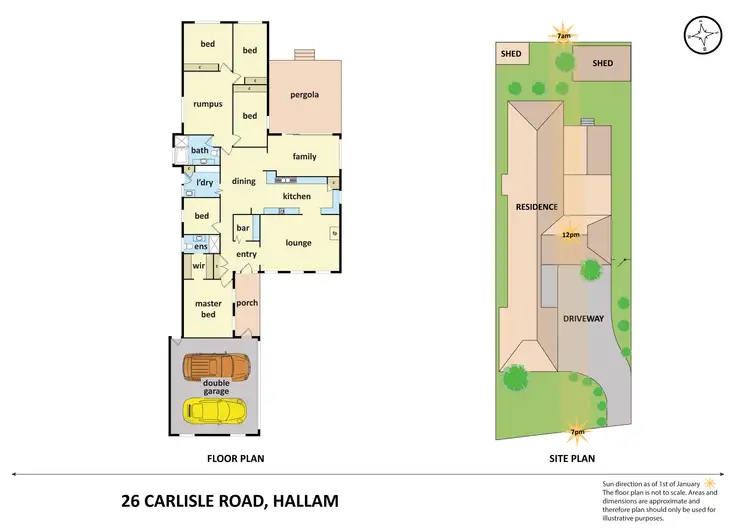 Floorplan of Homely house listing, 26 Carlisle Road, Hallam VIC 3803