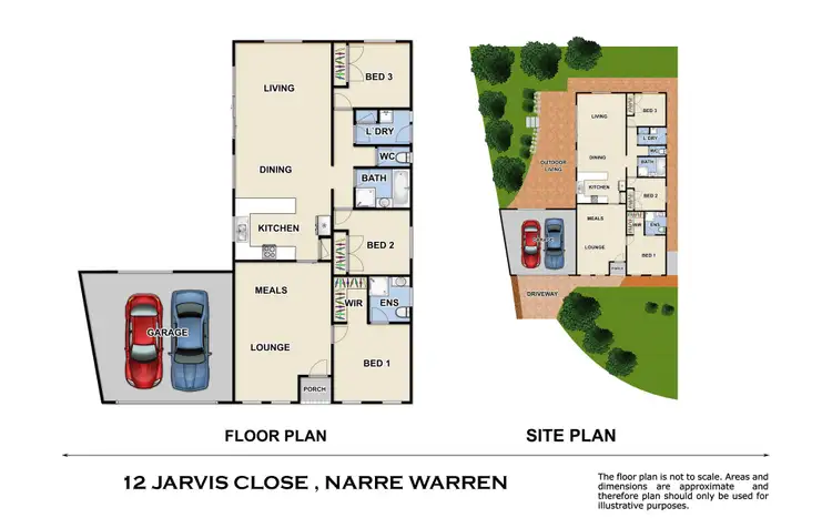 Floorplan of Homely house listing, 12 Jarvis Close, Narre Warren South VIC 3805