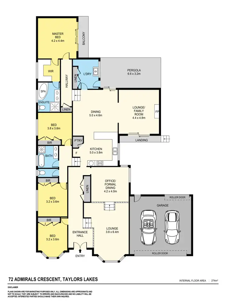 Floorplan of Homely house listing, 72 Admirals Crescent, Taylors Lakes VIC 3038