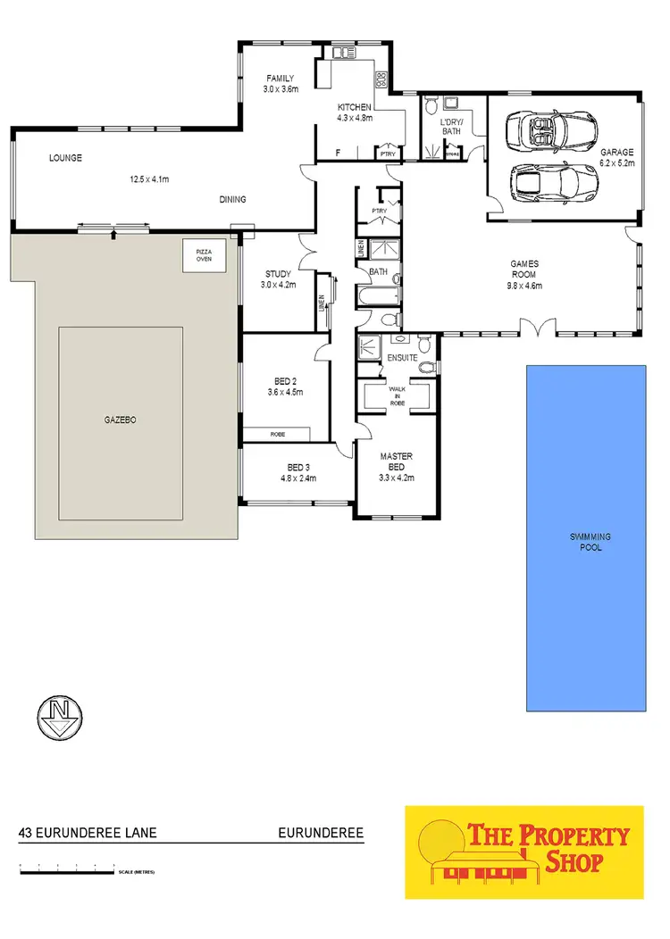 Floorplan of Homely rural property listing, 43 Eurunderee Lane, Mudgee NSW 2850