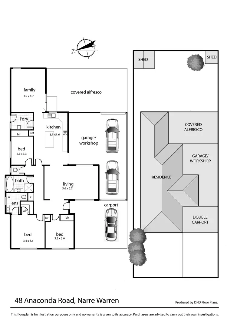 Floorplan of Homely house listing, 48 Anaconda Road, Narre Warren VIC 3805