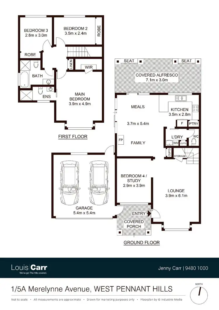 Floorplan of Homely house listing, 1/5A Merelynne Avenue, West Pennant Hills NSW 2125