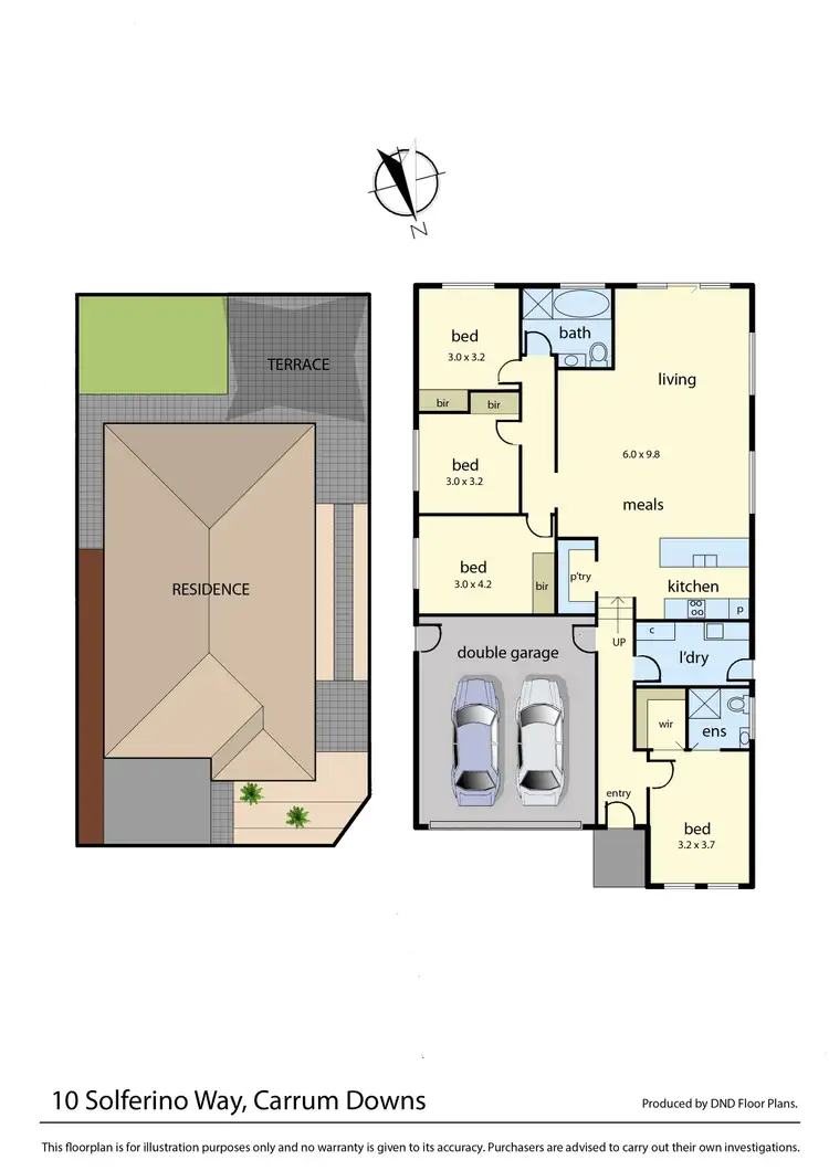 Floorplan of Homely house listing, 10 Solferino Way, Carrum Downs VIC 3201