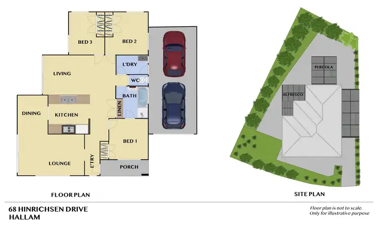 Floorplan of Homely house listing, 68 Hinrichsen Drive, Hallam VIC 3803