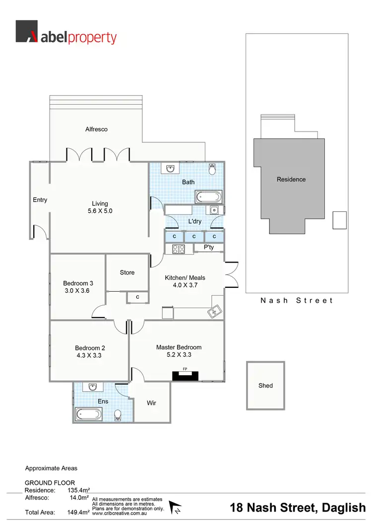 Floorplan of Homely house listing, 18 Nash Street, Daglish WA 6008