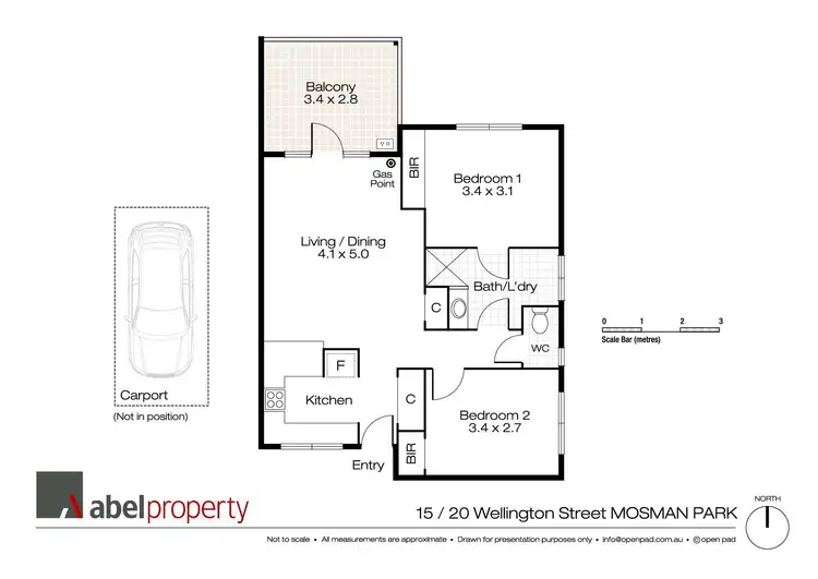 Floorplan of Homely apartment listing, 15/20 Wellington Street, Mosman Park WA 6012