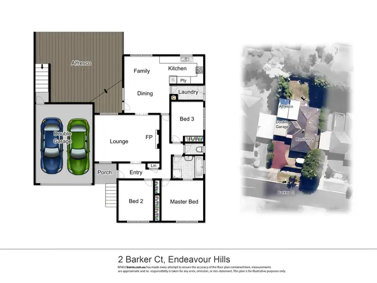 Floorplan of Homely house listing, 2 Barker Court, Endeavour Hills VIC 3802