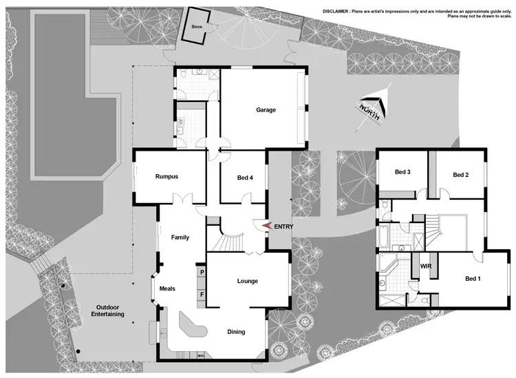 Floorplan of Homely house listing, 13 Kareelah Vista, O'malley ACT 2606