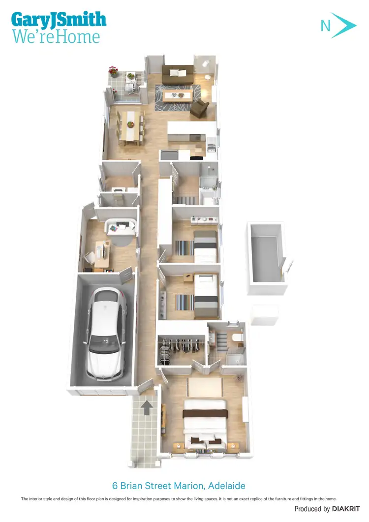 Floorplan of Homely house listing, 6 Brian Street, Marion SA 5043