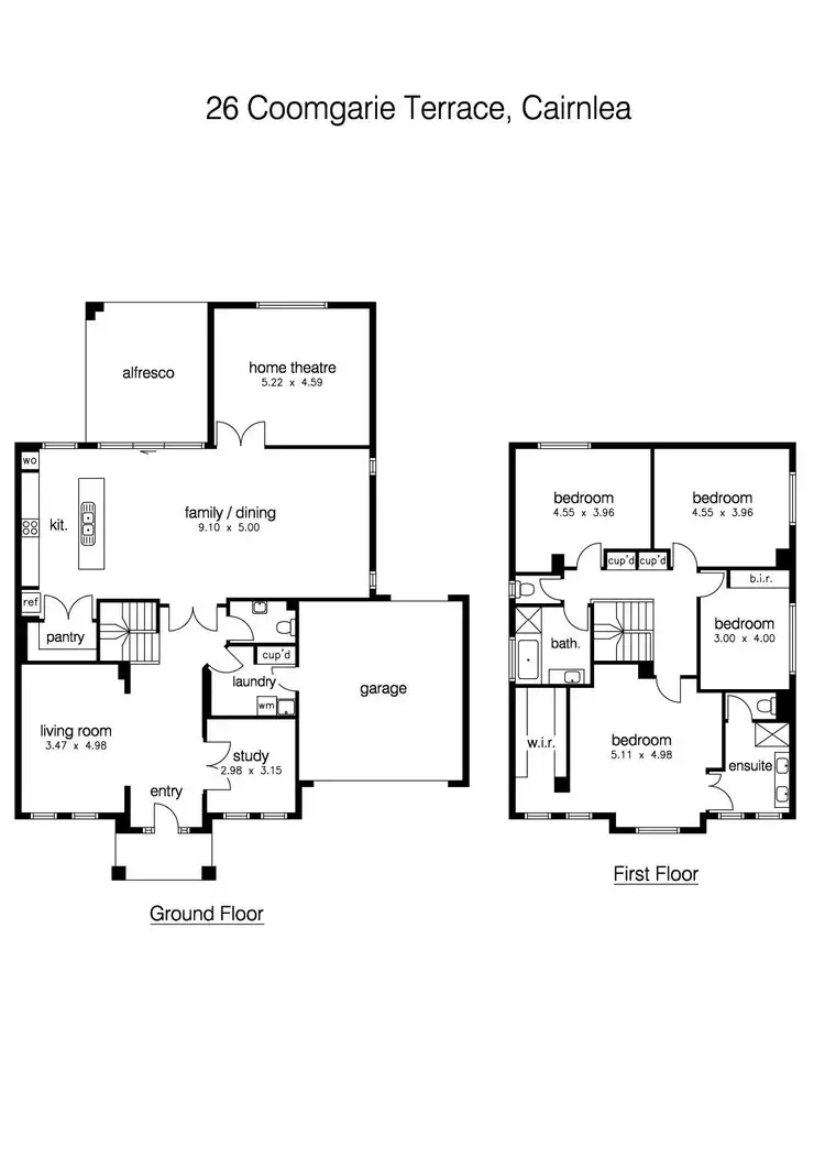 Floorplan of Homely house listing, 26 Coomgarie Terrace, Cairnlea VIC 3023