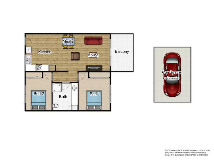 Floorplan of Homely apartment listing, 11/473 Princes Highway, Noble Park VIC 3174