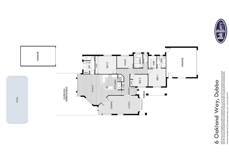 Floorplan of Homely house listing, 6 Oakland Way, Dubbo NSW 2830