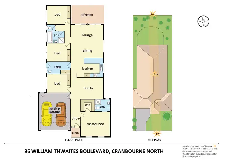Floorplan of Homely house listing, 96 William Thwaites Boulevard, Cranbourne North VIC 3977