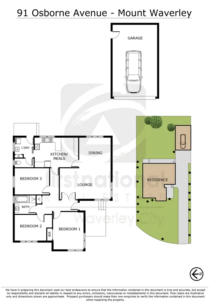 Floorplan of Homely house listing, 91 Osborne Avenue, Mount Waverley VIC 3149