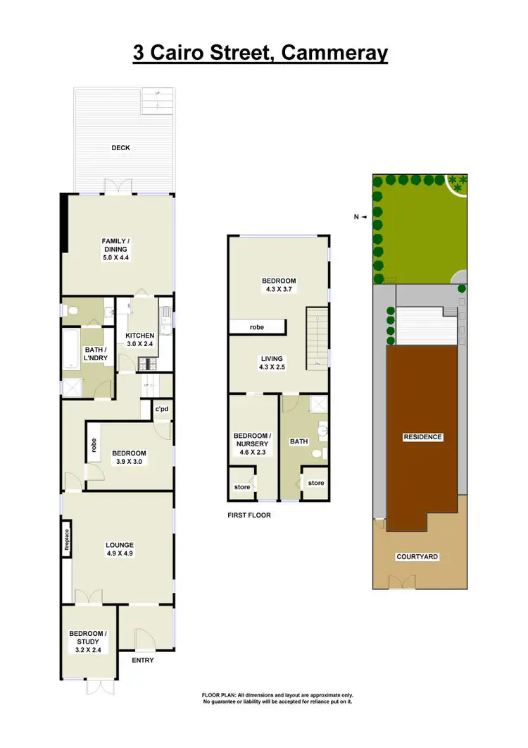 Floorplan of Homely house listing, 3 Cairo Street, Cammeray NSW 2062