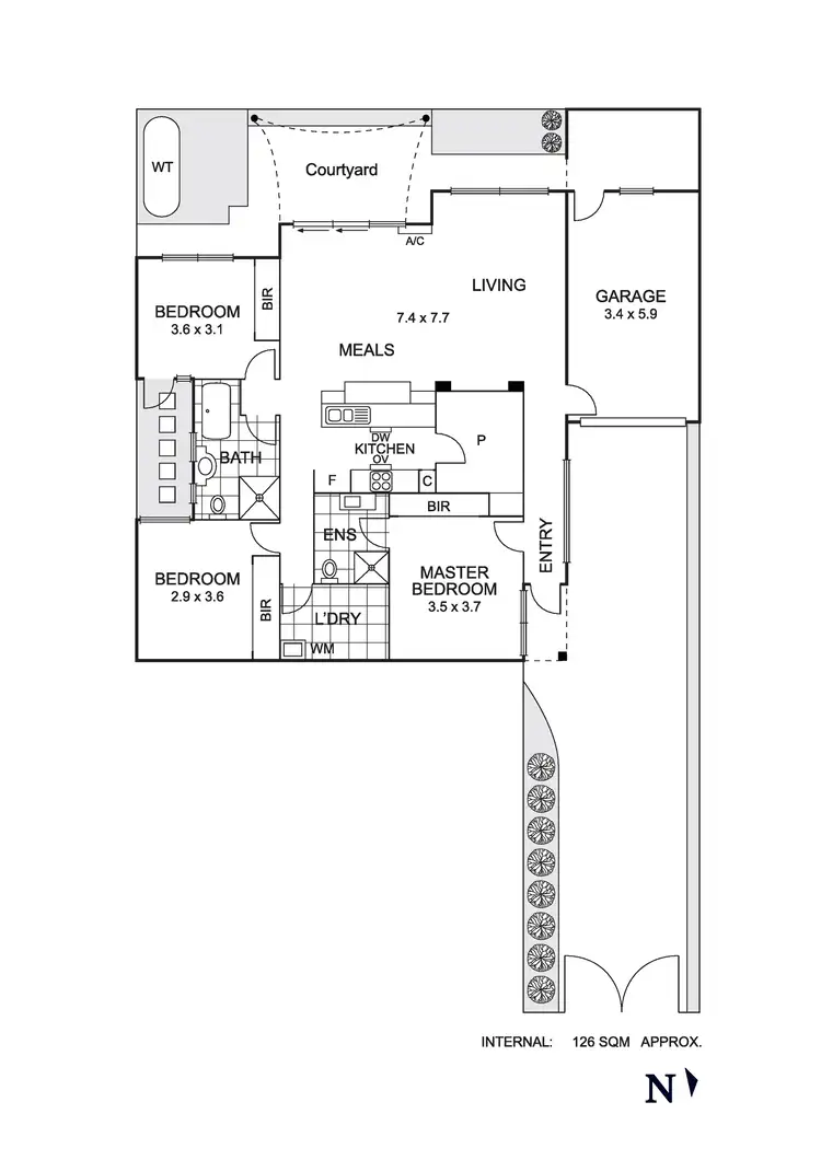 Floorplan of Homely unit listing, 2/9 Edward Street, Fawkner VIC 3060