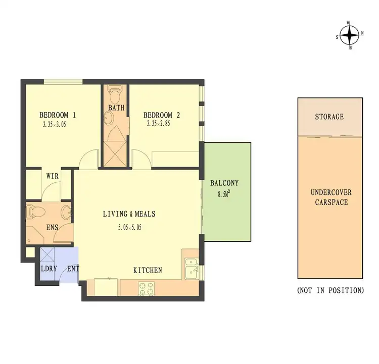 Floorplan of Homely apartment listing, 205/1136 Whitehorse Road, Box Hill VIC 3128