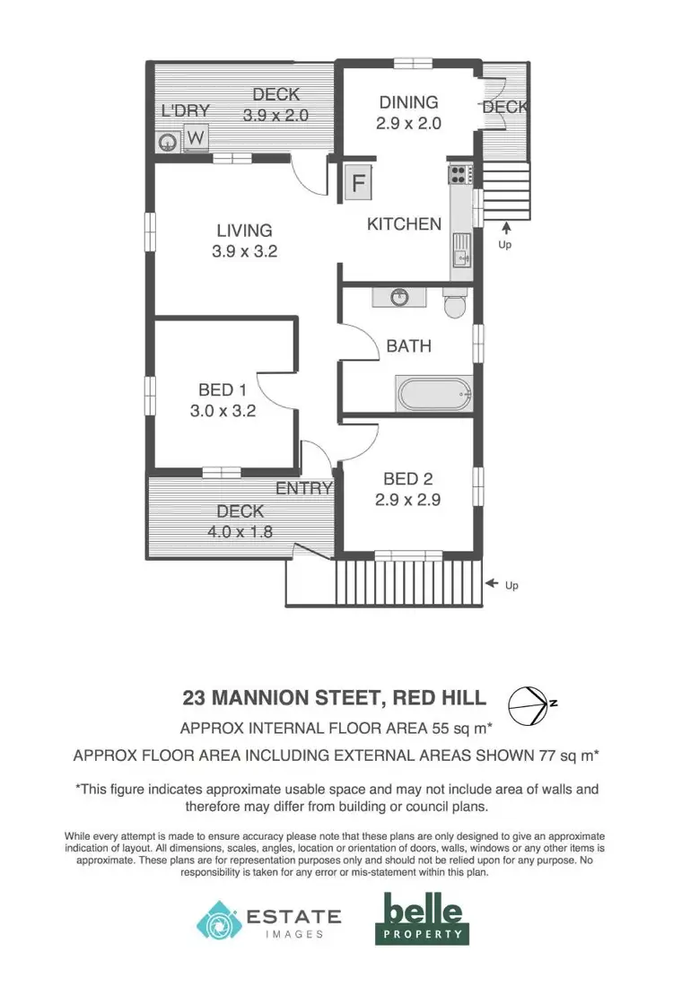 Floorplan of Homely house listing, 23 Mannion Street, Red Hill QLD 4059