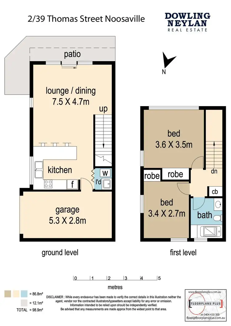 Floorplan of Homely unit listing, 2/37-39 Thomas Street, Noosaville QLD 4566