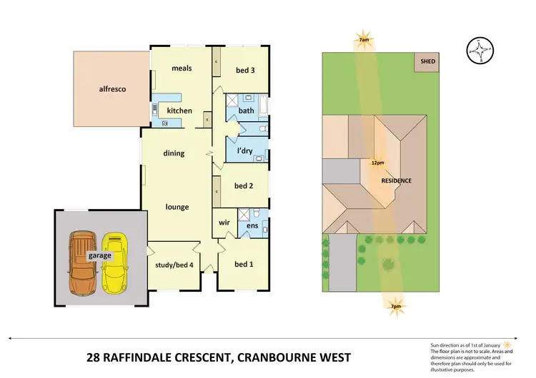 Floorplan of Homely house listing, 28 Raffindale Crescent, Cranbourne West VIC 3977