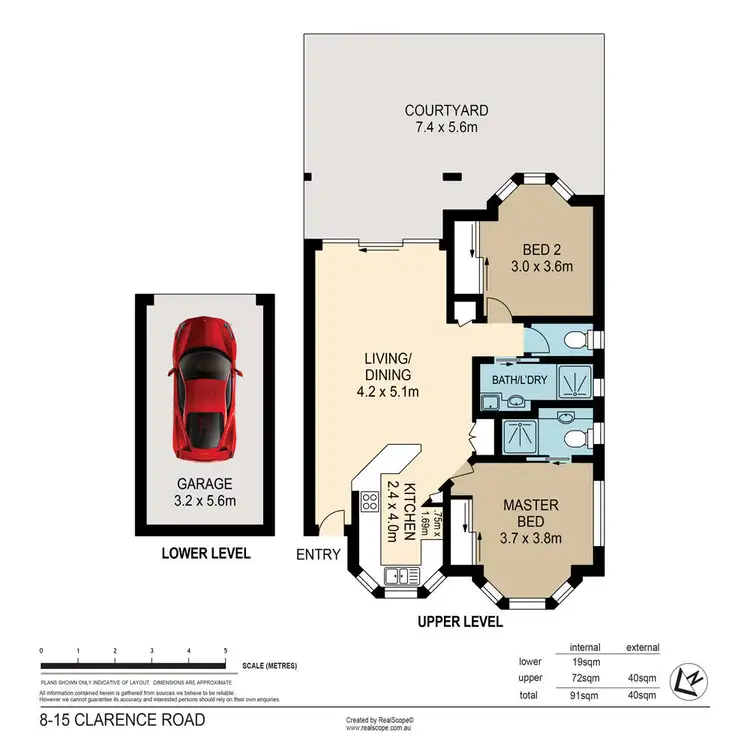 Floorplan of Homely unit listing, 8/15 Clarence Road, Indooroopilly QLD 4068