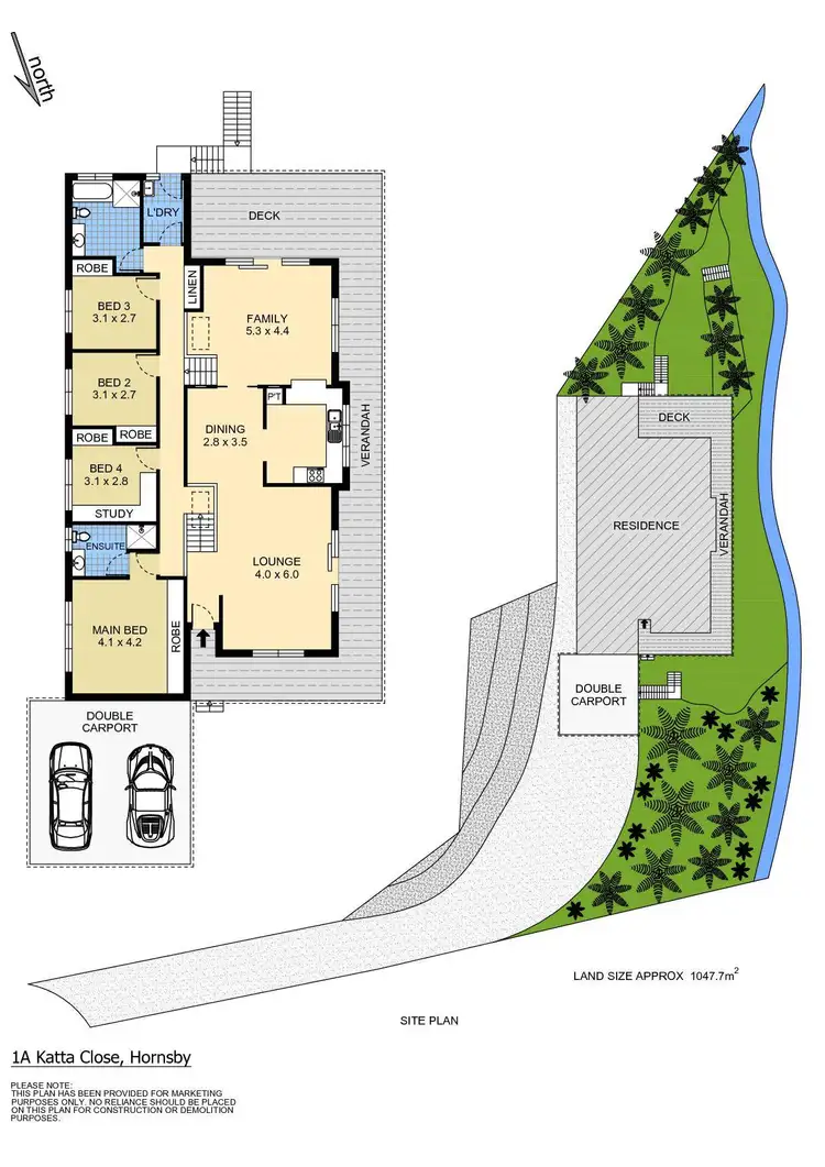 Floorplan of Homely house listing, 1A Katta Close, Hornsby NSW 2077