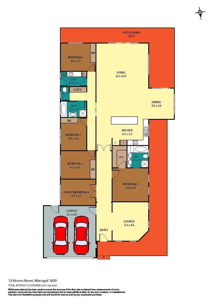 Floorplan of Homely house listing, 12 Munro Street, Warragul VIC 3820