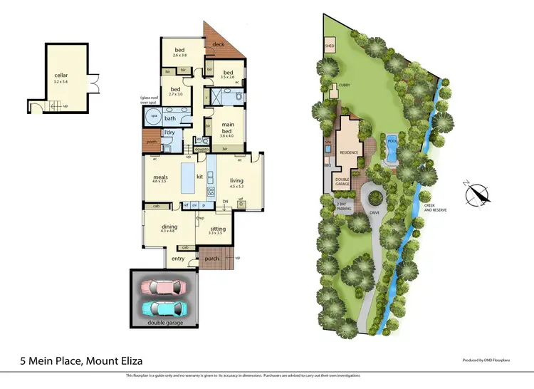 Floorplan of Homely house listing, 5 Mein Place, Mount Eliza VIC 3930