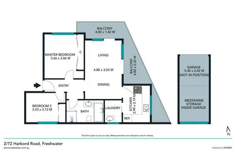 Floorplan of Homely apartment listing, 2/72 Harbord Road, Freshwater NSW 2096