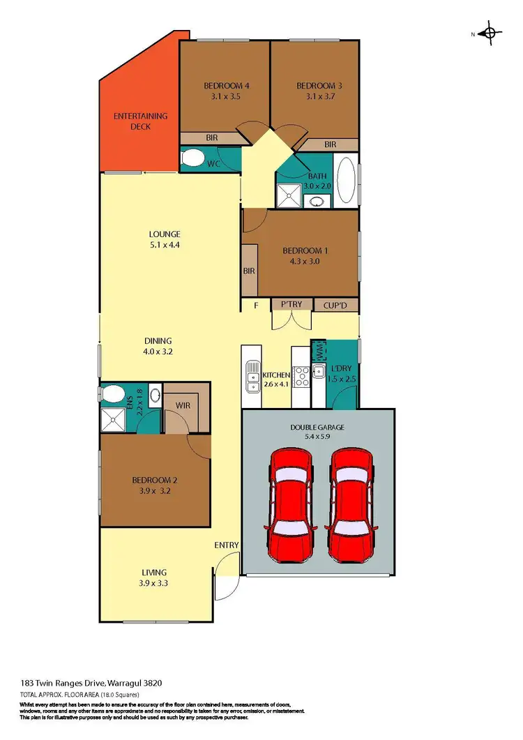 Floorplan of Homely house listing, 183 Twin Ranges Drive, Warragul VIC 3820