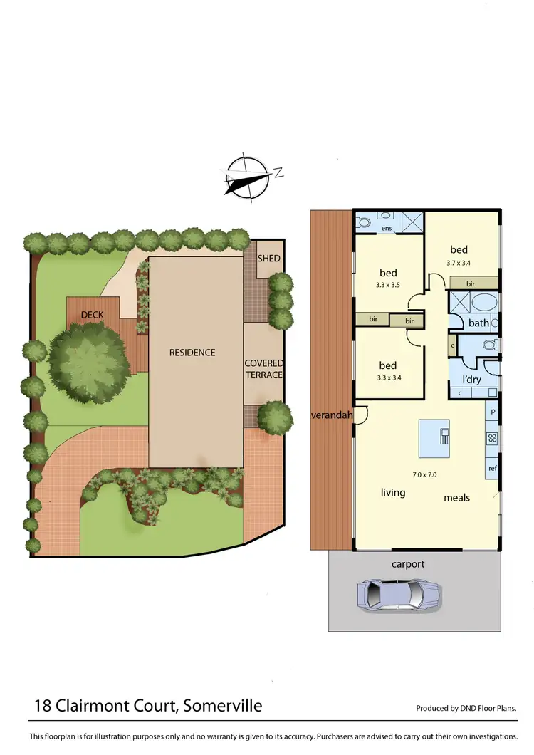 Floorplan of Homely house listing, 18 Clairmont Close, Somerville VIC 3912