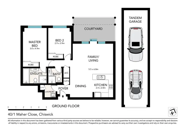 Floorplan of Homely apartment listing, 40/1 Maher Close, Chiswick NSW 2046