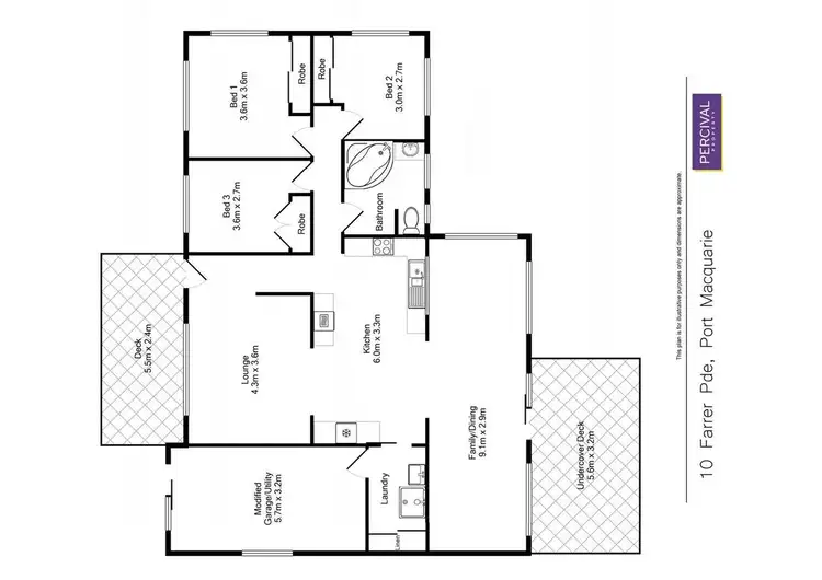 Floorplan of Homely house listing, 10 Farrer Parade, Port Macquarie NSW 2444