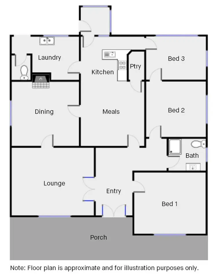 Floorplan of Homely house listing, 22 Box Street, Merbein VIC 3505