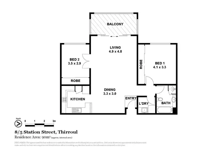 Floorplan of Homely unit listing, 8/5 Station Street, Thirroul NSW 2515
